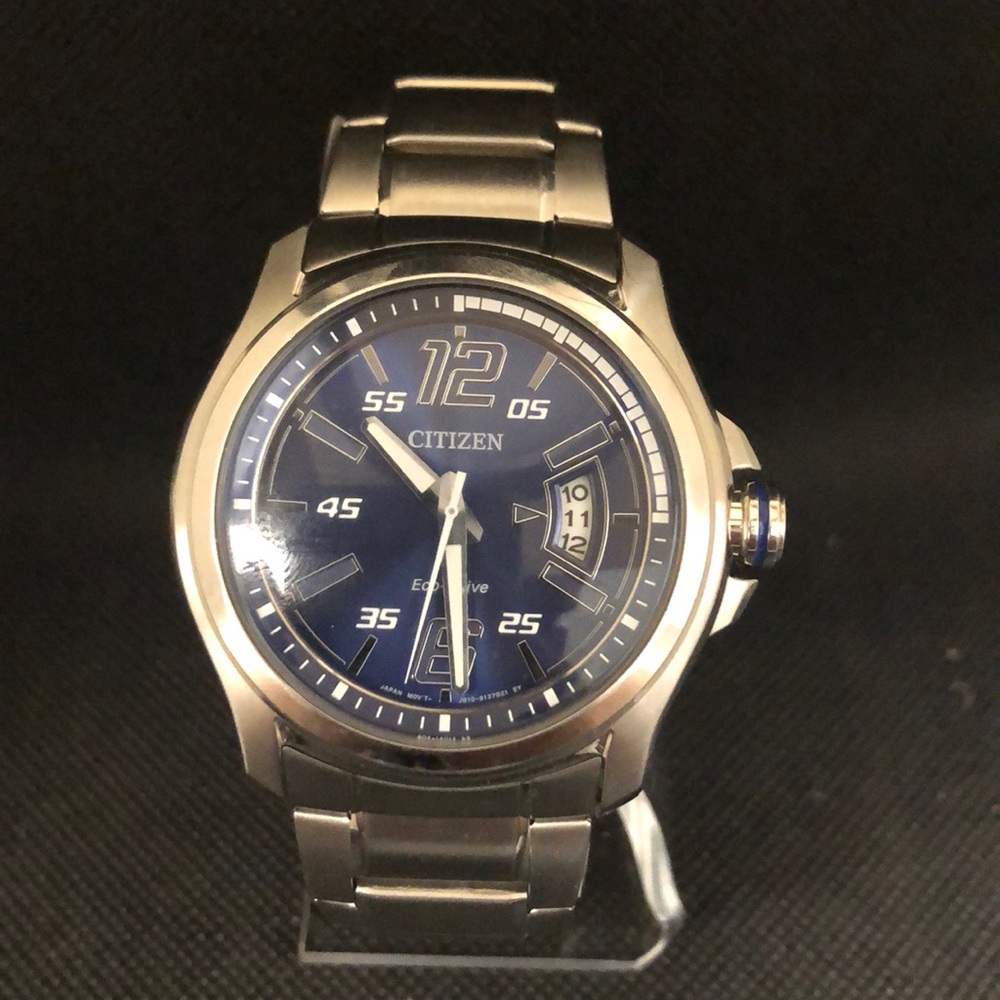 Citizen Men's Watch Eco-Drive Blue Dial Date